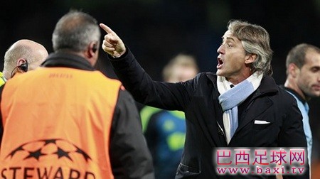 曼奇尼：裁判毁了曼城的逆转