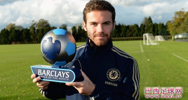 马塔当选英超10月最佳球员
