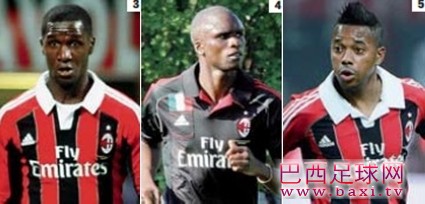 红黑军3大将冬季或离开米兰