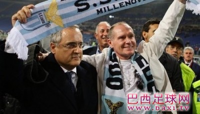 拉齐奥主席看望受伤住院的热刺球迷