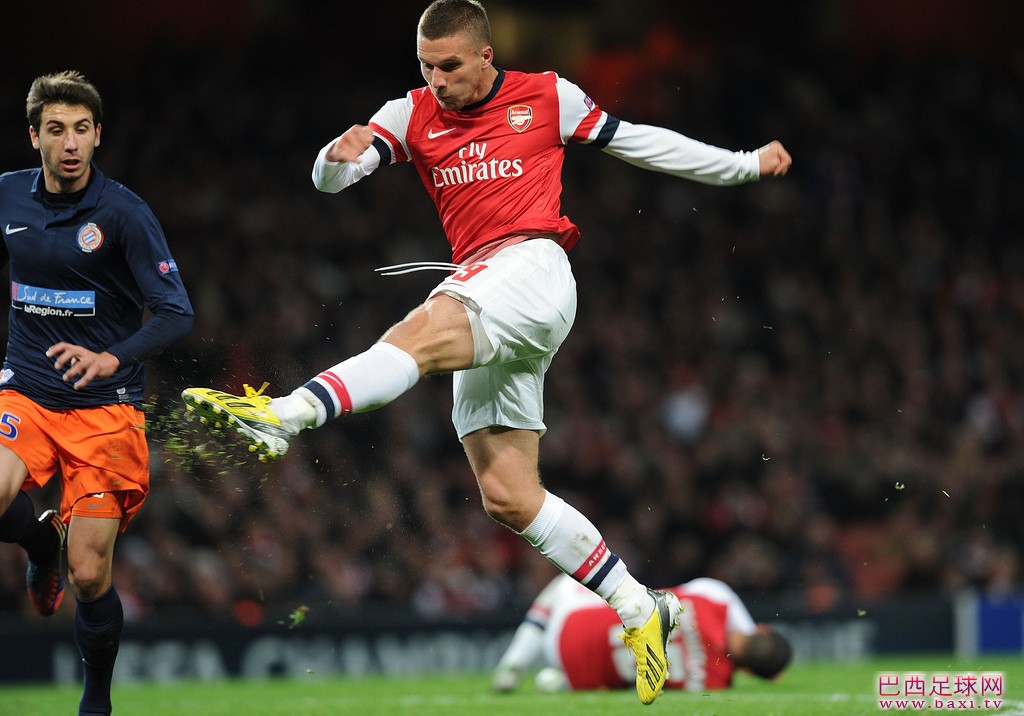 波多尔斯基抽射当选阿森纳11月最佳进球