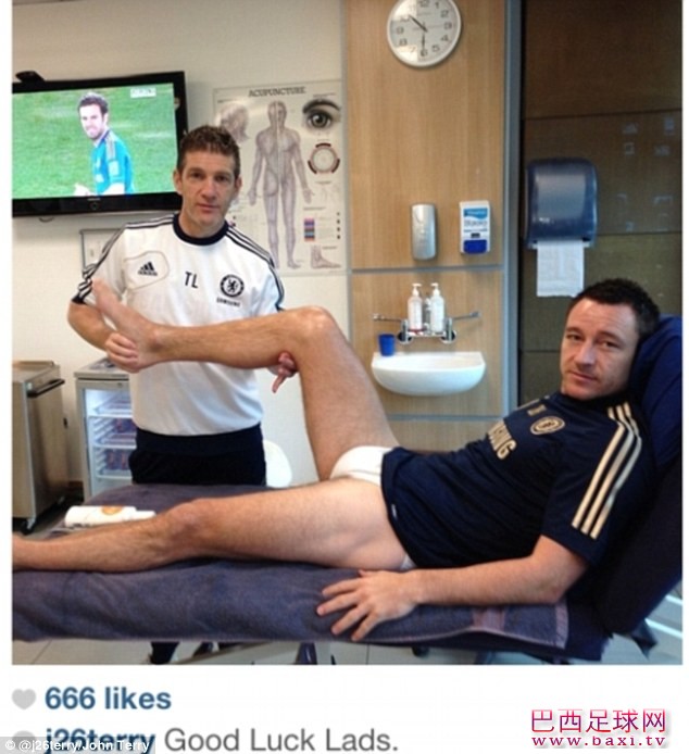 特里在六千英里外收看世俱杯半决赛