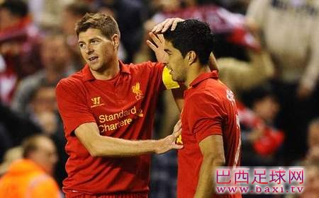 苏亚雷斯：杰拉德是英雄，效力利物浦是梦想