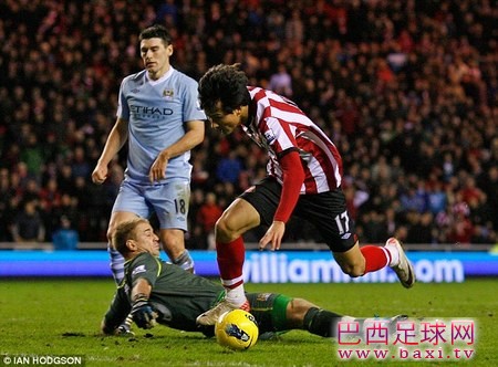 曼奇尼：曼城难忘被桑德兰最后时刻绝杀