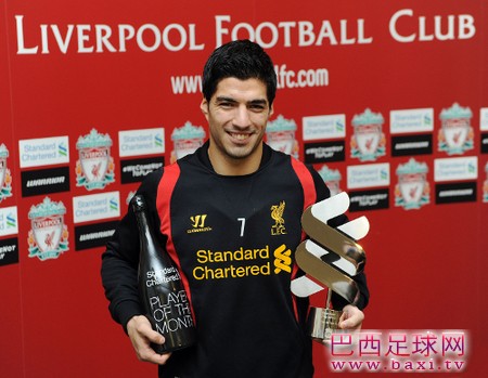 官方：苏亚雷斯获选利物浦12月最佳球员奖.jpg
