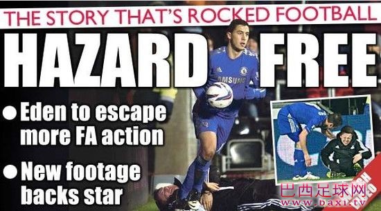 《太阳报》：英足总不会指控阿扎尔.jpg