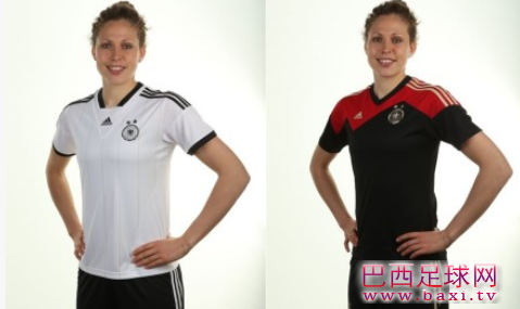 德国女足公布了为2013年瑞典欧洲杯主客场球衣.png