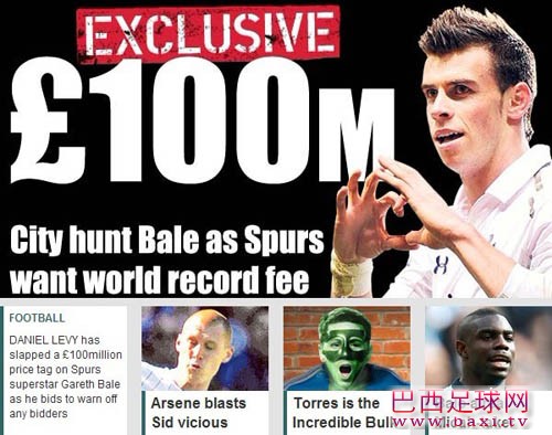 贝尔欲破C罗记录被标价1亿.jpg